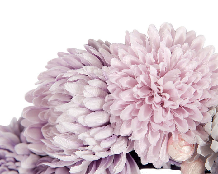 Multi-tone lilac flower fascinator headband - Image 3