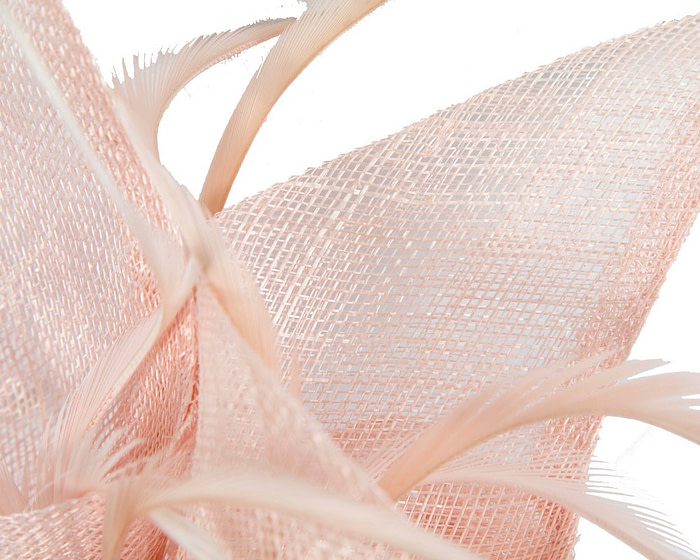 Blush sinamay fascinator by Max Alexander - Image 3