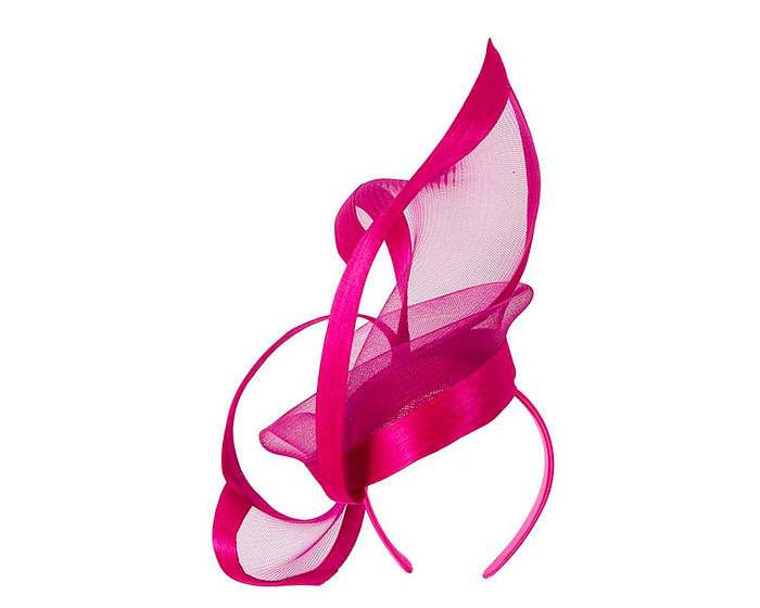 Bespoke Fuchsia fascinator by Fillies Collection S107 - Image 6