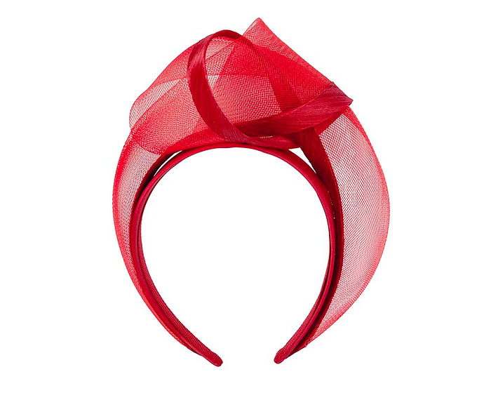 Red fashion headband turban by Fillies Collection - Image 4