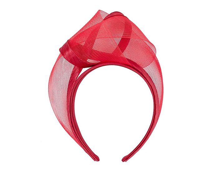 Red fashion headband turban by Fillies Collection - Image 2