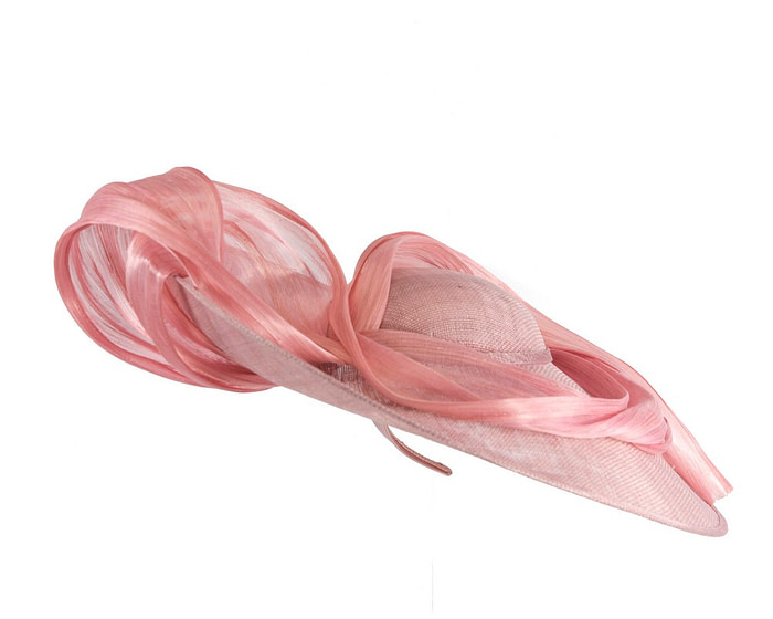 Large dusty pink sinamay hatinator by Fillies Collection - Image 4