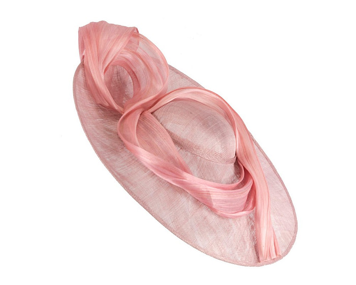 Large dusty pink sinamay hatinator by Fillies Collection - Image 2