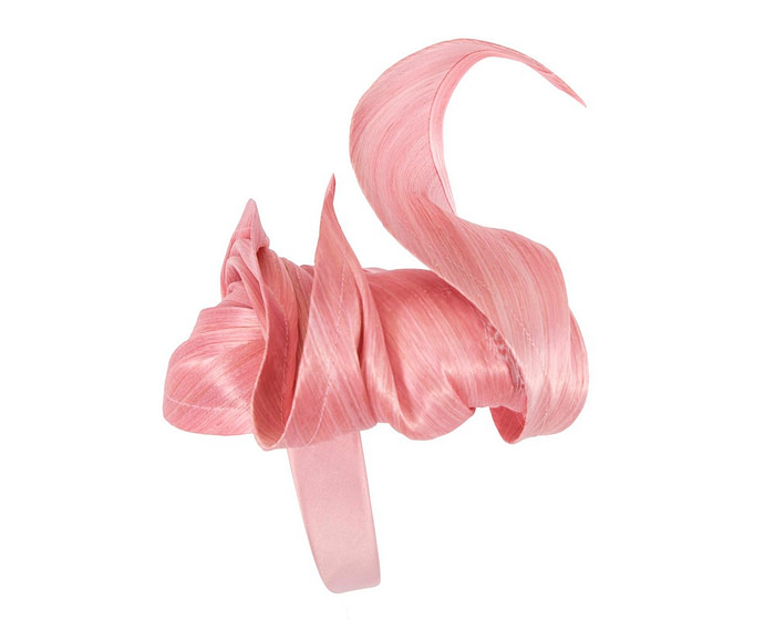 Pink designer racing fascinator by Fillies Collection - Image 3