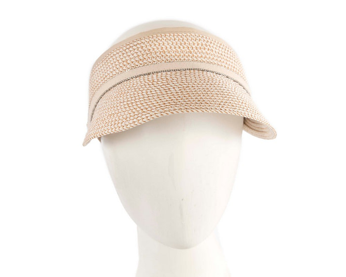 Beige visor by Max Alexander