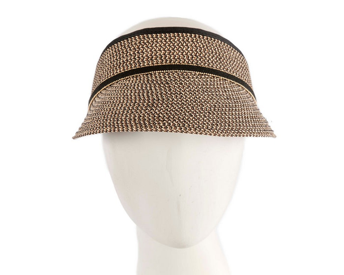 Black & beige visor by Max Alexander