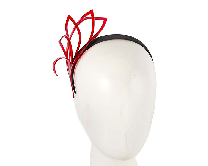 Exclusive designers red headband fascinator