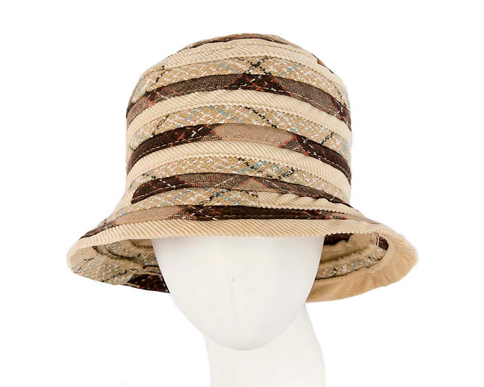 Beige ladies casual bucket hat