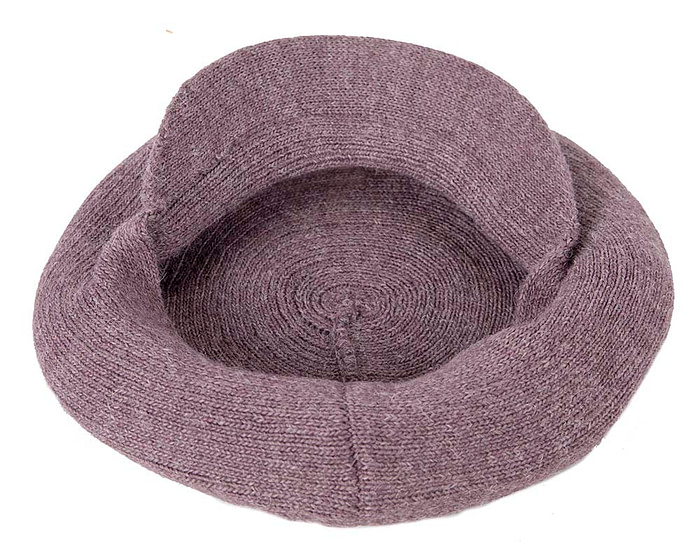 Classic woven eggplant shade cap by Max Alexander - Image 5