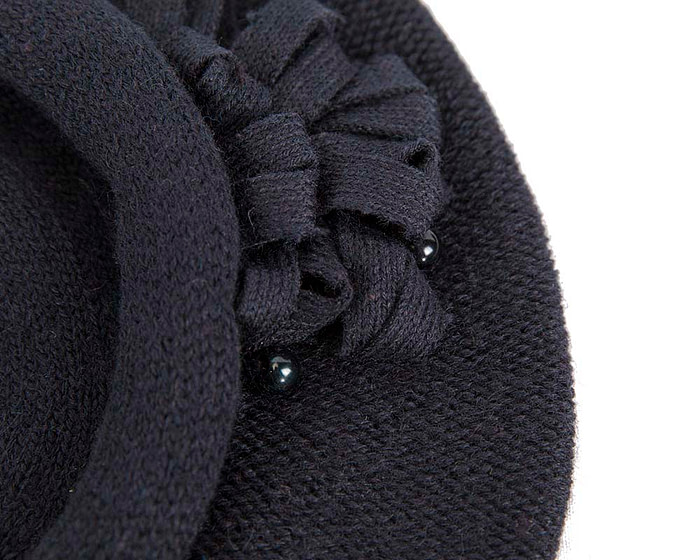 Woolen woven navy beret by Max Alexander - Image 3