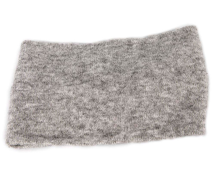 Light grey European Made woolen headband - Image 4