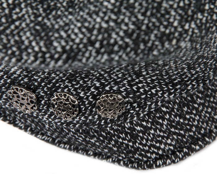 Warm charcoal wool winter fashion beret by Max Alexander JR011 - Image 3