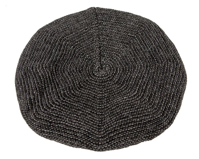 Classic crocheted dark grey beret by Max Alexander - Image 2