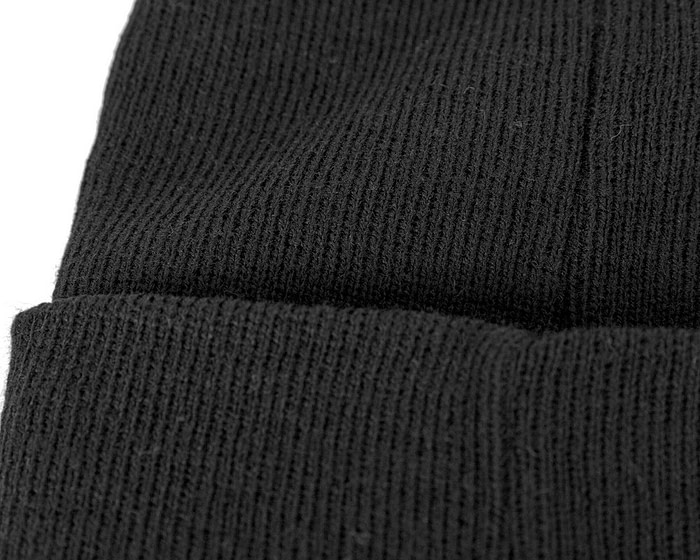 Warm European made black beanie - Image 3