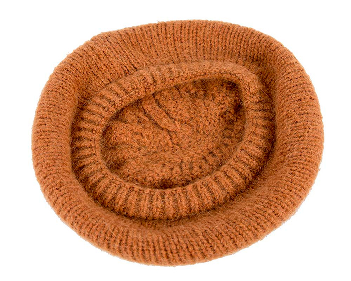 Warm rust orange winter beret - Hats From OZ