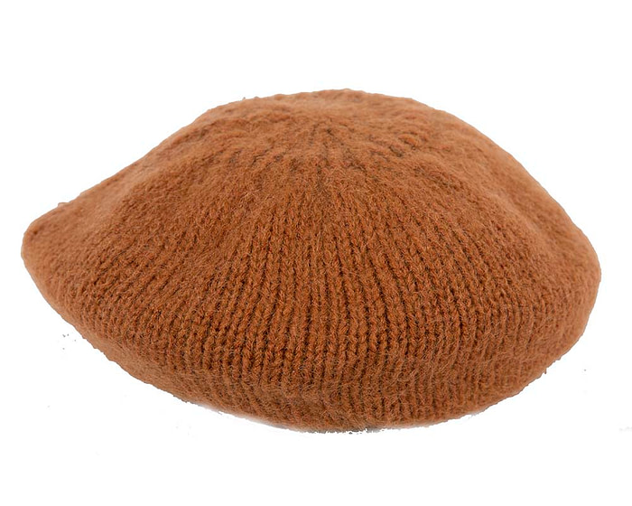 Warm rust orange winter beret - Image 2