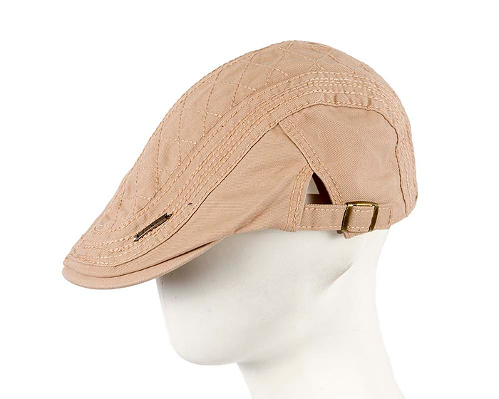 Beige flat cap by Max Alexander