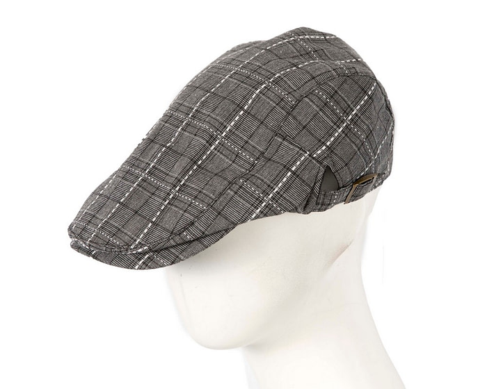 Charcoal tweed flat cap by Max Alexander