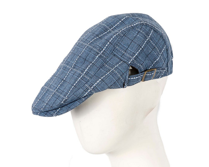 Denim tweed flat cap by Max Alexander