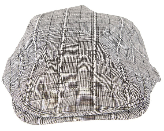 Beige grey flat cap by Max Alexander - Image 3