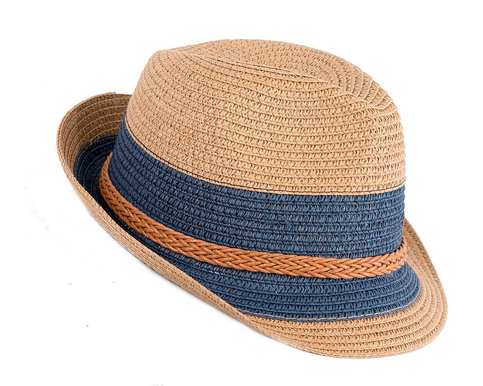 Multicolor Short Brim Fedora Hat Ma75N - Image 3