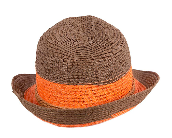 Multicolor Short Brim Fedora Hat M175OR - Image 6