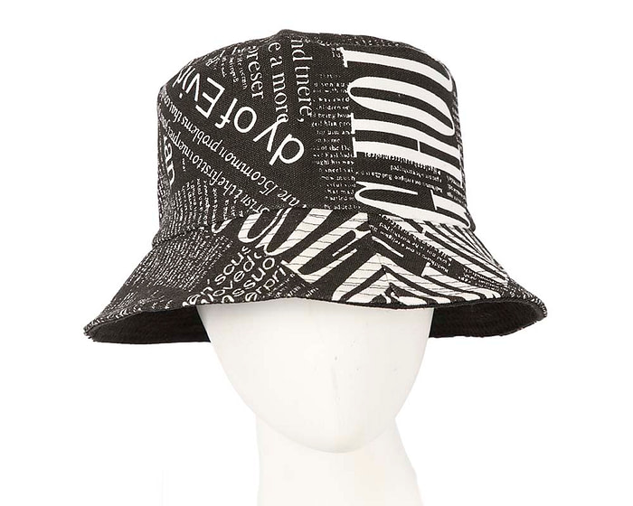 Black and white bucket hat