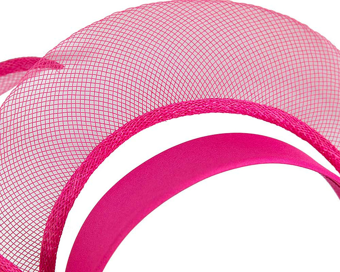 Exclusive fuchsia fascinator by Cupids Millinery - Image 3