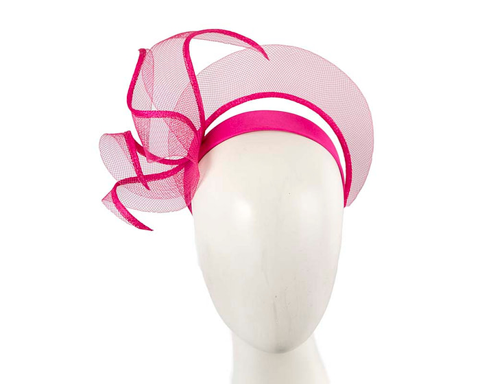 Exclusive fuchsia fascinator by Cupids Millinery