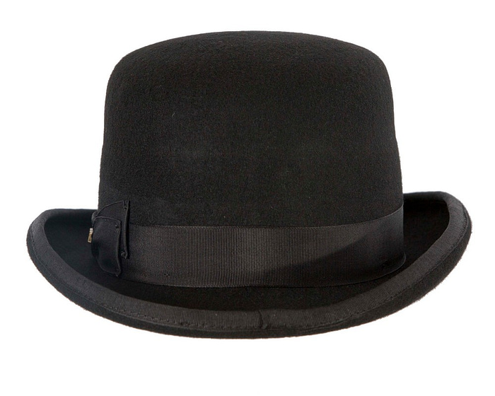 Black SCALA Felt Bowler Hat - Image 6