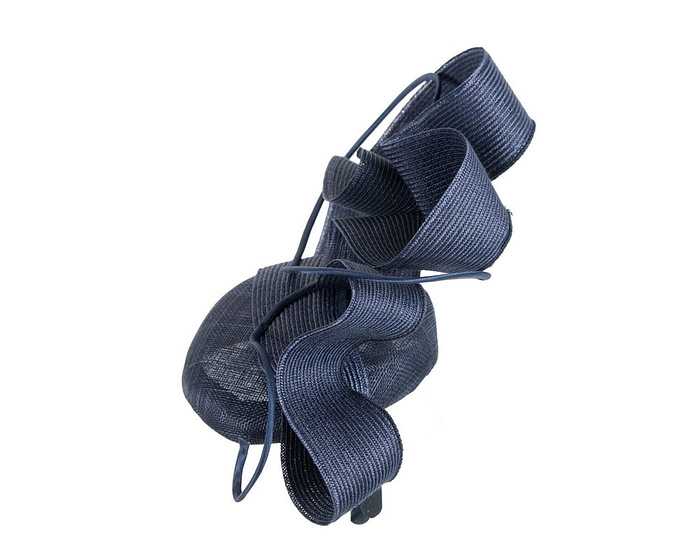 Navy designers racing fascinator by Fillies Collection S233 - Image 3