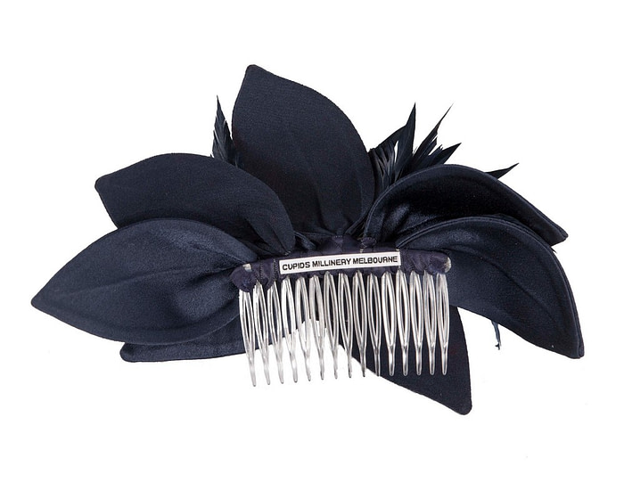 Navy Fascinator comb for Mother of the Bride special occasions 4786N - Image 4