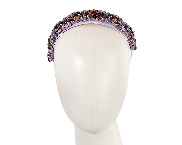 Lilac crystal headband by Cupids Millinery