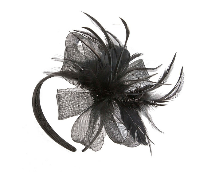 Black bow fascinator - Hats From OZ