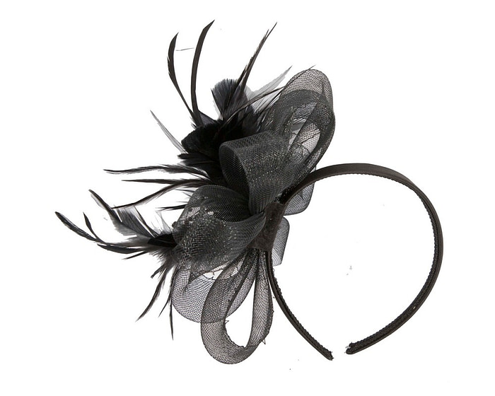 Black bow fascinator - Image 4