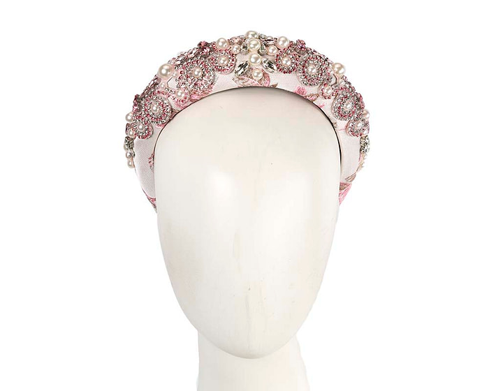 Pink fascinator headband