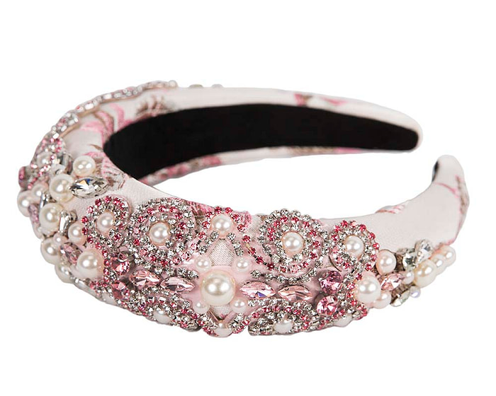 Pink fascinator headband - Image 2