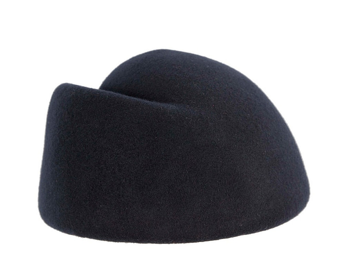 Designers dark navy felt ladies winter hat - Image 6