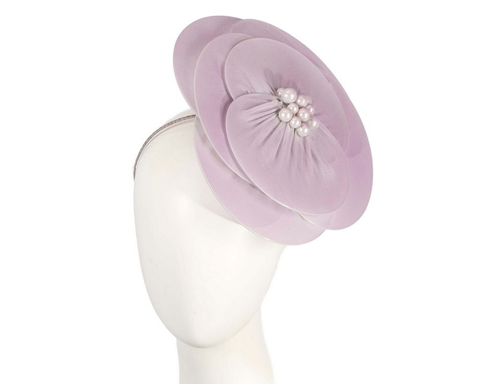 Large lilac flower fascinator