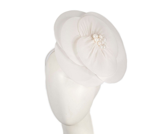 Large white flower fascinator