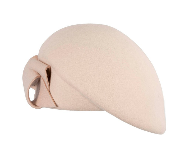 Nude felt beret hat by Max Alexander - Image 2