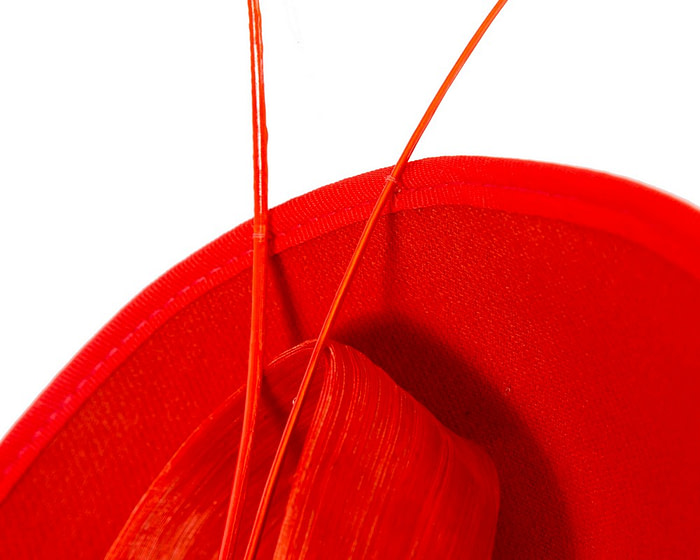 Large orange winter fascinator by Max Alexander - Image 3