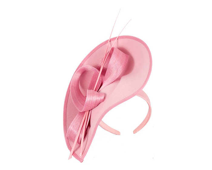 Large pink winter fascinator by Max Alexander - Image 2