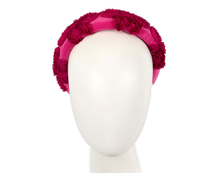 Exclusive fuchsia headband fascinator by Cupids Millinery