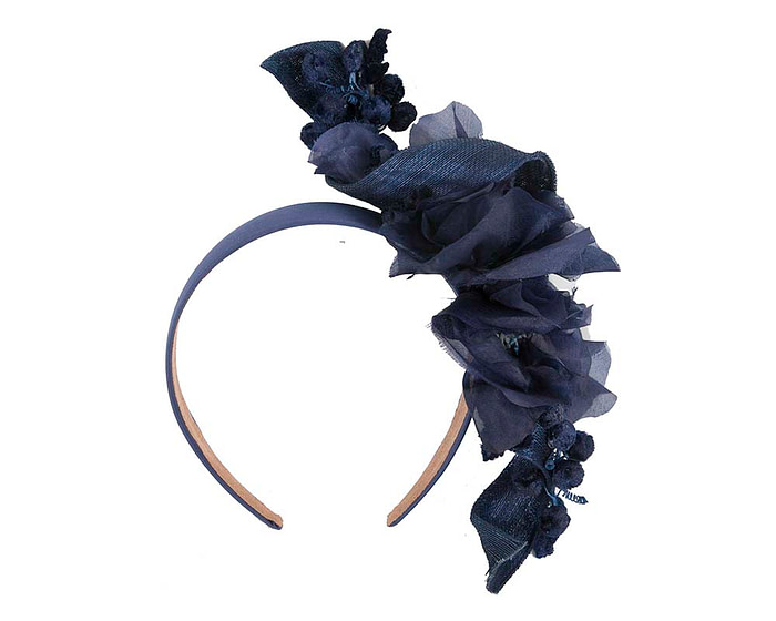 Exclusive navy fascinator by Cupids Millinery - Image 2