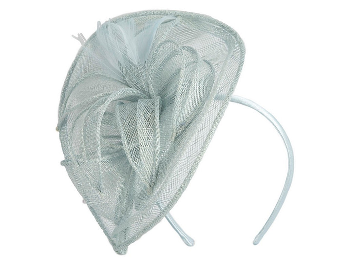 Light Blue sinamay racing fascinator by Max Alexander - Image 2