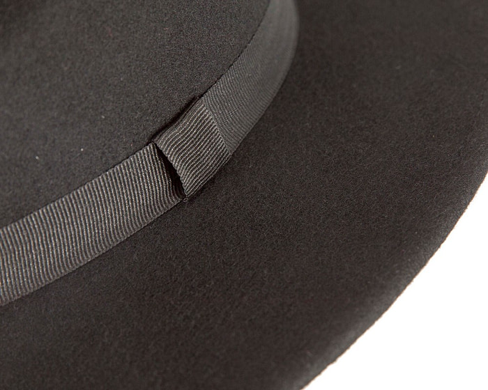 Black Fedora Gangster Hat - Image 5