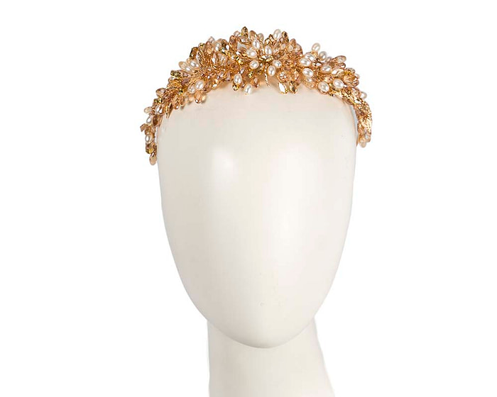 Gold crystal covered headband