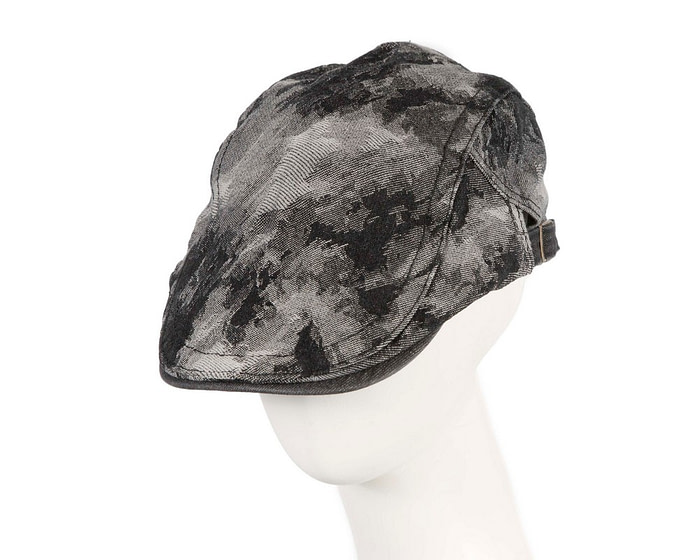 Classic denim flat cap with print by Max Alexander M149B