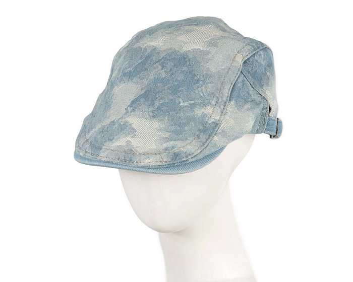 Classic denim flat cap with print by Max Alexander M149LBL